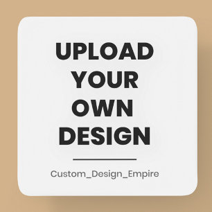 Porta-copo De Papel Quadrado Envie Seu Próprio Design Aqui   Modelo Personaliza