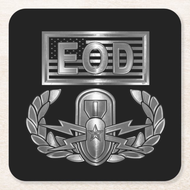 PORTA-COPO DE PAPEL QUADRADO EOD "MASTER BLASTER" (Frente)