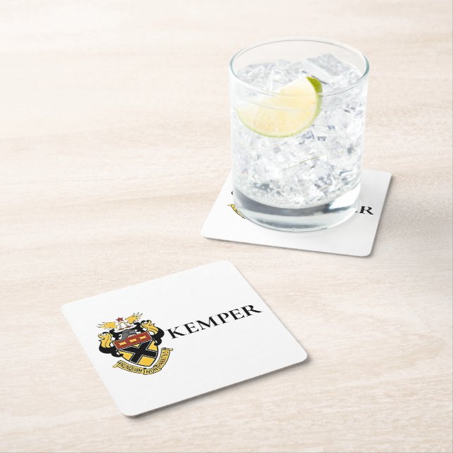 Porta-copo De Papel Quadrado Escola Militar Kemper (Insitu)