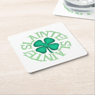 Porta-copo De Papel Quadrado Escravo! Papel branco bebe coasters