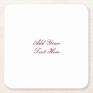 Porta-copo De Papel Quadrado Escrita manual profissional adicionar texto modern