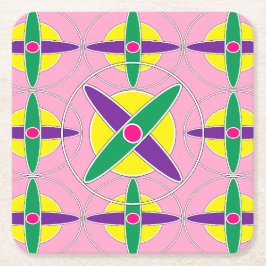 Porta-copo De Papel Quadrado Espelhamento geométrico