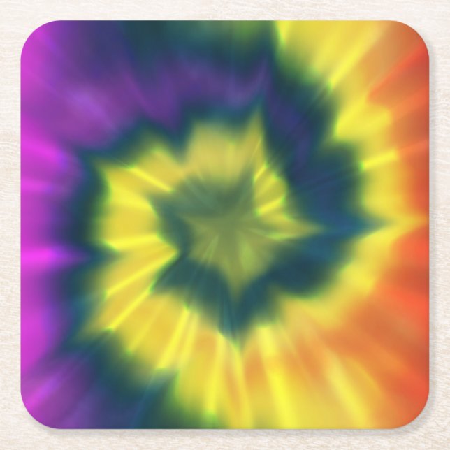 Porta-copo De Papel Quadrado Espiral da Laço-Tintura - portas copos (Frente)