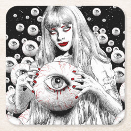 Porta-copo De Papel Quadrado Espíritos do Morto