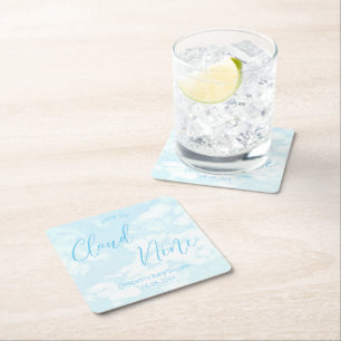 Porta-copo De Papel Quadrado Estamos no Chá de fraldas Cloud Nine