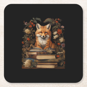 Porta-copo De Papel Quadrado Estética Cottagecore Amante de Livros Goblincore R