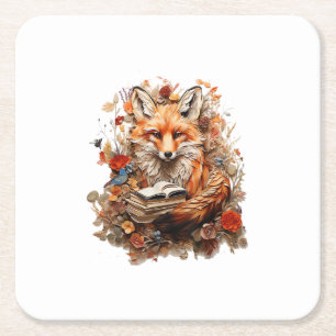 Porta-copo De Papel Quadrado Estética Cottagecore Com Livro Fofo Goblincore
