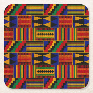 Porta-copo De Papel Quadrado Estilo Africano de Tecido Kente