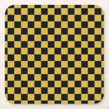 Estilo de Padrão Quadrado Branco com Dourado Metál