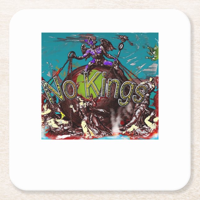 Porta-copo De Papel Quadrado Estilo Mínimo Moderno Clássico Sem Reis (Frente)