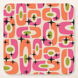 Porta-copo De Papel Quadrado Estilo Moderno do meio século