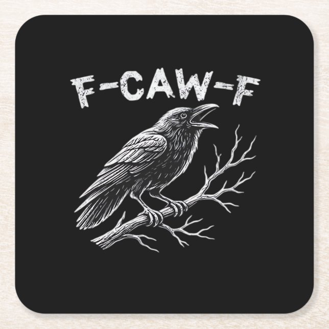 Porta-copo De Papel Quadrado Estilo Retro Clássico F-Caw-F (Frente)