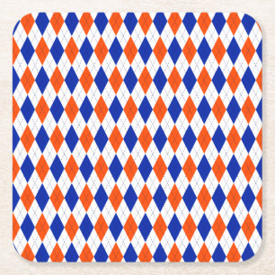 Porta-copo De Papel Quadrado Estilo tradicional de pré-disquete em laranja e a