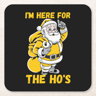 Porta-copo De Papel Quadrado Estou aqui para Ho
