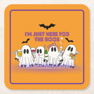 Porta-copo De Papel Quadrado Estou aqui para o Dia de as Bruxas engraçado dos B