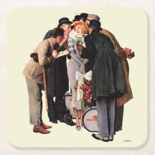 Porta-copo De Papel Quadrado Estrela de Hollywood