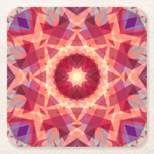 Porta-copo De Papel Quadrado Estrela de Natal Vermelha Diversão Vermelha Divers