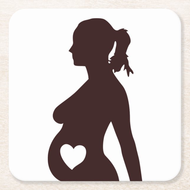 PORTA-COPO DE PAPEL QUADRADO EU AMO MEU BEBÊ (Frente)