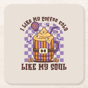 Porta-copo De Papel Quadrado Eu Gosto Do Meu Café