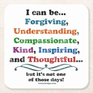 Porta-copo De Papel Quadrado Eu posso perdoar