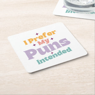 Porta-copo De Papel Quadrado Eu Prefiro Meus Peças-Socorro De Piada Sarcástico 