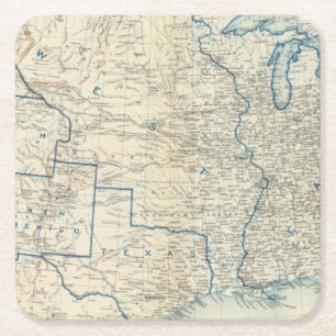 Porta-copo De Papel Quadrado EUA dezembro de 1860