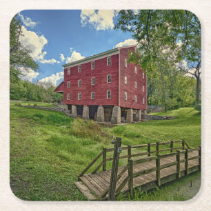 Porta-copo De Papel Quadrado EUA, Indiana, Cutler. Adams Mill