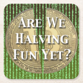 Porta-copo De Papel Quadrado Evento de Metade Bitmoeda