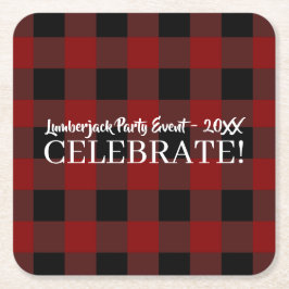 Porta-copo De Papel Quadrado Evento Personalizado de Celebração da Xadrez de Bu