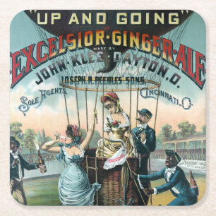 Porta-copo De Papel Quadrado Excelsior Ginger Ale