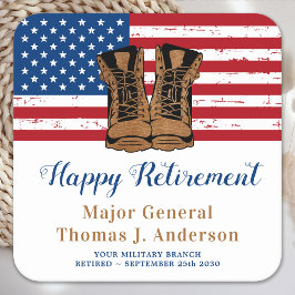 Porta-copo De Papel Quadrado Exército Militar - Partido Americano de Bandeiras 