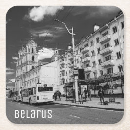 Porta-copo De Papel Quadrado Exibição de Cidade da Arquitetura Cityscape da Gro