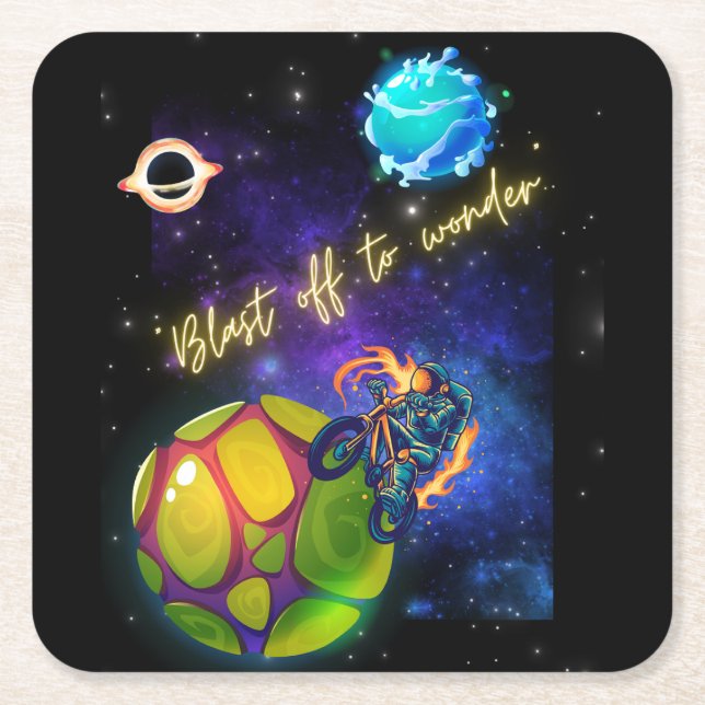 Porta-copo De Papel Quadrado explosão para a maravilha (Frente)