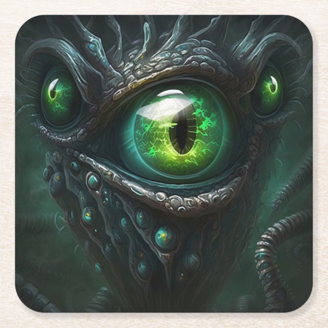 Porta-copo De Papel Quadrado Eye (Frente)