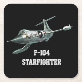 Porta-copo De Papel Quadrado F-104 Starfighter ペーパーコースター