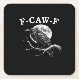 Porta-copo De Papel Quadrado F-Caw-F Corvo Corvo Engraçado F-Caw-F Acessório Es