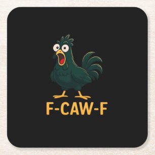 Porta-copo De Papel Quadrado F-Caw-F Frango Clássico Estilo Vintage