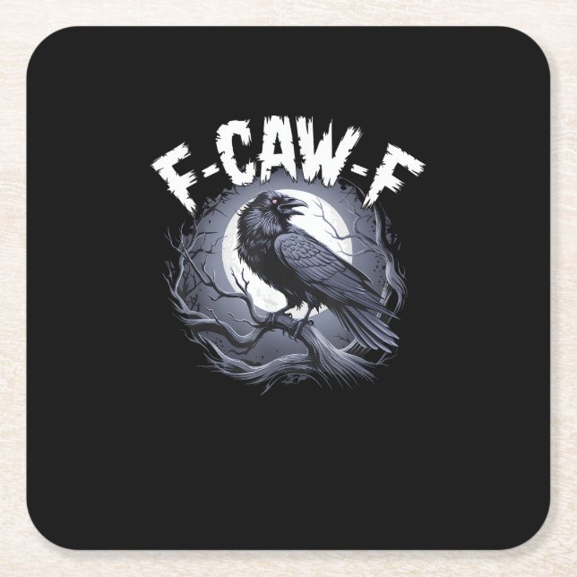 Porta-copo De Papel Quadrado F-Caw-F Minimal Limpo (Frente)