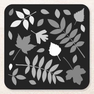 Porta-copo De Papel Quadrado Fallen Deixa Design Grays White Black