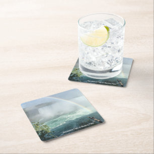 Porta-copo De Papel Quadrado Falls da Porta copos das Cataratas de Niágara