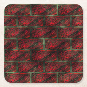 Porta-copo De Papel Quadrado Falso muro de tijolos ou azulejos simulando?