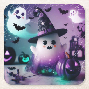 Porta-copo De Papel Quadrado Fantasma