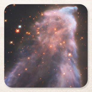 Porta-copo De Papel Quadrado Fantasma da Nebulosa de Cassiopeia