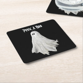 Porta-copo De Papel Quadrado Fantasma Engraçado Do Passado De Halloween