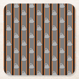 Porta-copo De Papel Quadrado Fantasmagóricos Fantasmas de Halloween