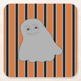 Porta-copo De Papel Quadrado Fantasmas Divertidos e Elegantes de Halloween