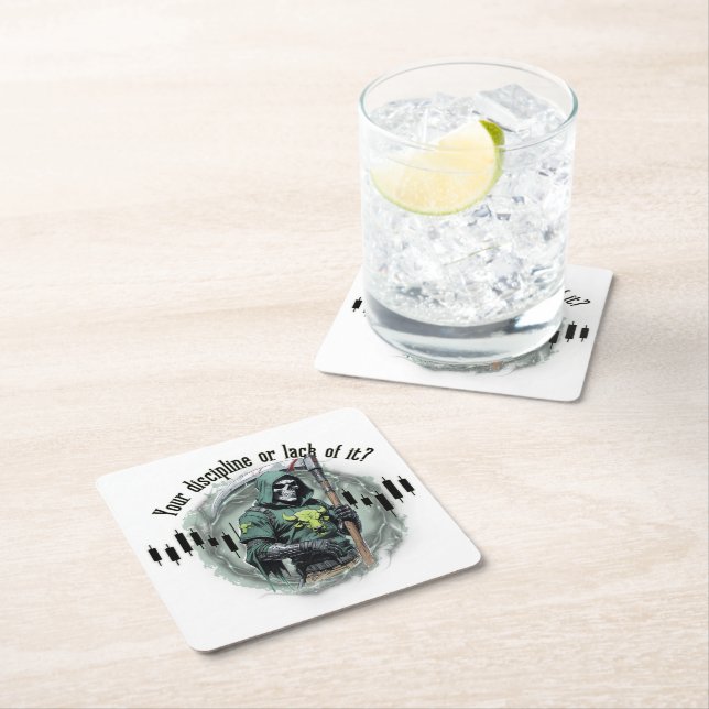 Porta-copo De Papel Quadrado  Fantasy trade design | Grim Reaper |  motivation (Insitu)