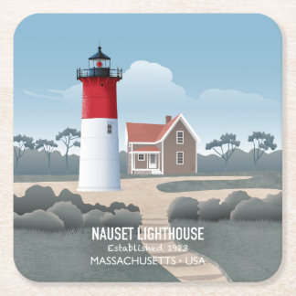 Porta-copo De Papel Quadrado Farol de Nauset