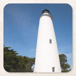 Porta-copo De Papel Quadrado Farol de Ocracoke Island