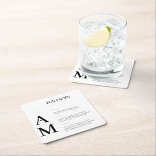 Porta-copo De Papel Quadrado Fatos Modernos Fatos Negros Negros Negros Negros N